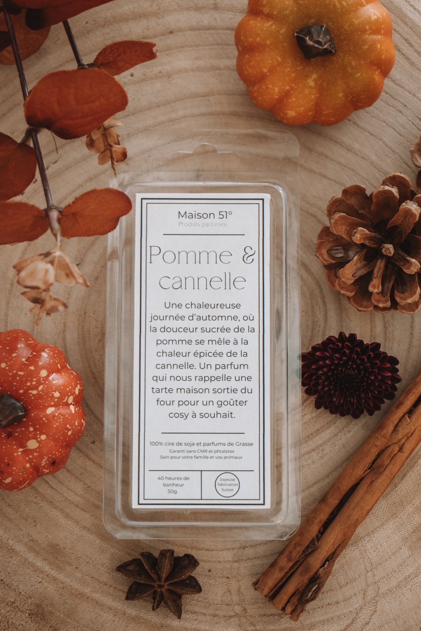 Palet fondant - Pomme & cannelle
