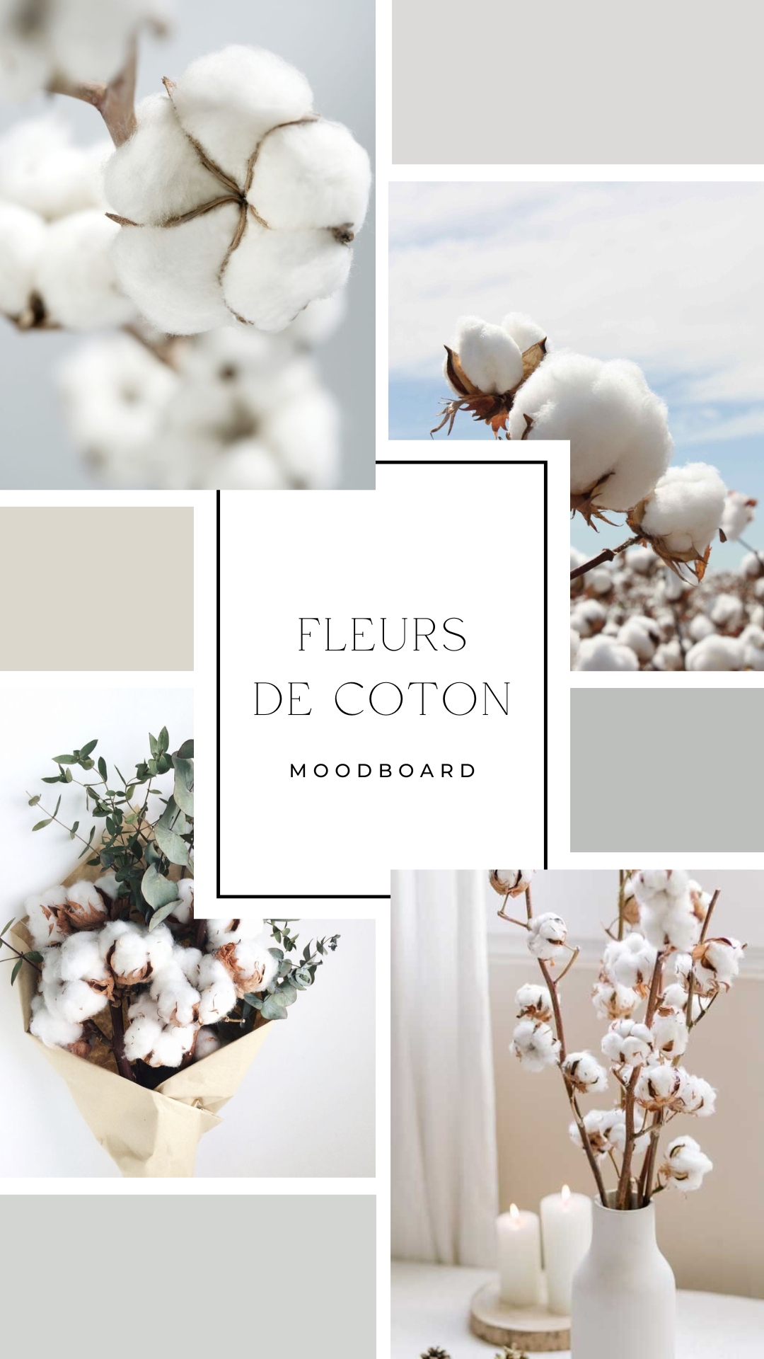 Palet fondant - Fleurs de coton