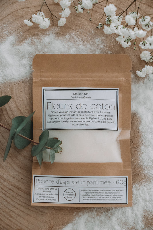 Poudre pour aspirateur - Fleurs de coton
