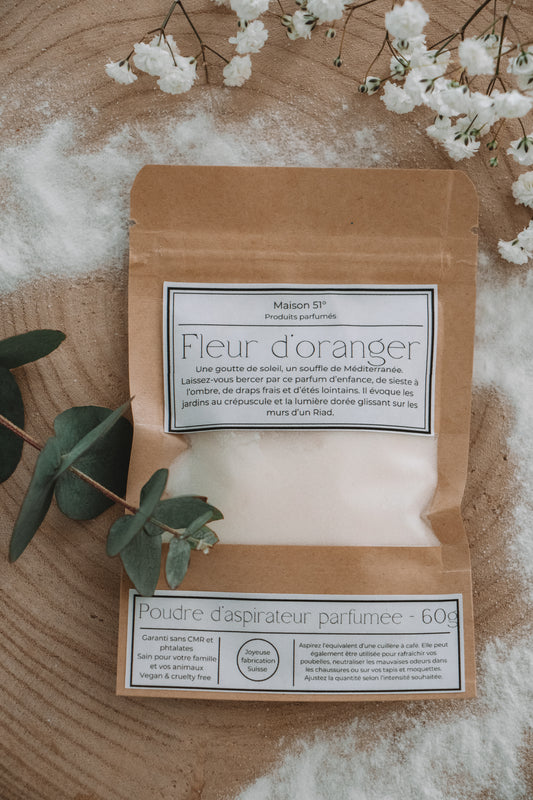 Poudre pour aspirateur - Fleur d'oranger