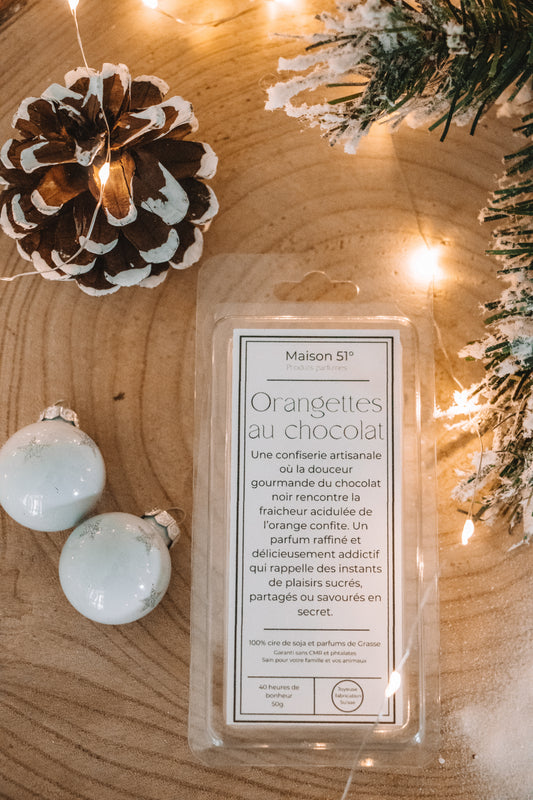 Palet fondant - Orangettes au chocolat